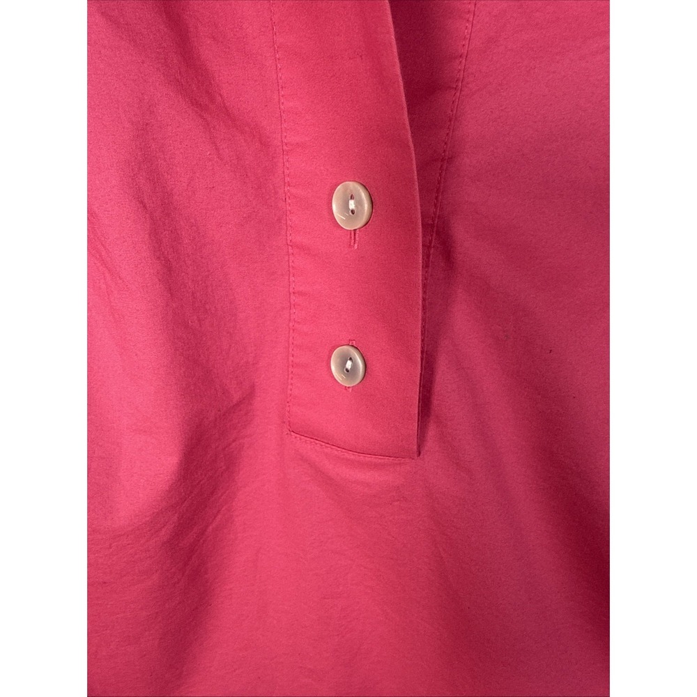Hinson Wu Aileen 3/4 Sleeve Button Back Dress in Pink Pockets Women's Size M - Picture 4 of 8